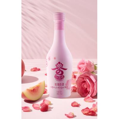裸燕微重小甜酒玫瑰奶酒350ml/瓶
